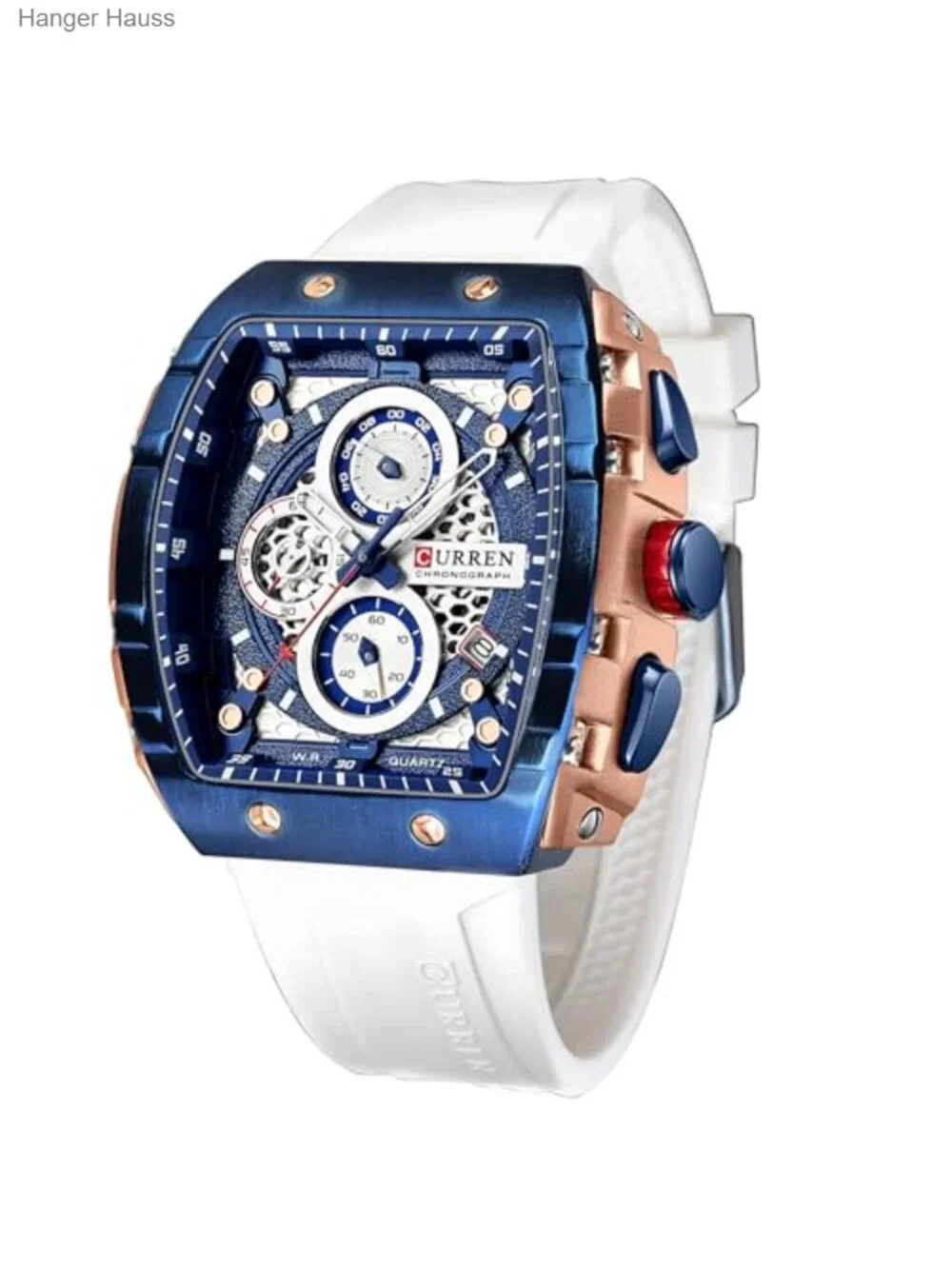 Men's Chronograph Sport Watch Waterproof Analog Quartz Military Wristwatch